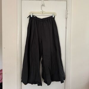 muji wide leg 100% cotton culotte pants